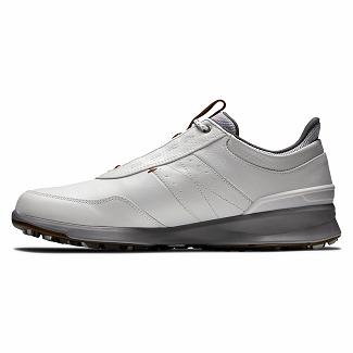 Men's Footjoy Stratos Spikeless Golf Shoes White NZ-476915